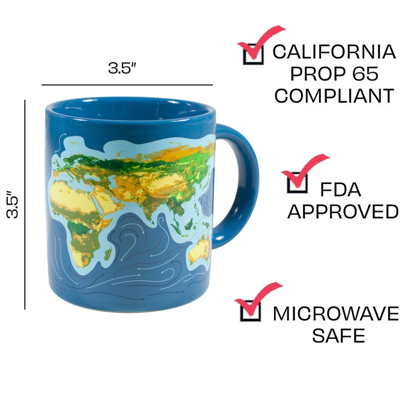 The Unemployed Philosophers Guild Climate Change Heat Transforming Color Changing Mug - Add Hot Coffee and Sea Levels Rise, Comes in Gift Box, 12oz - Image 5